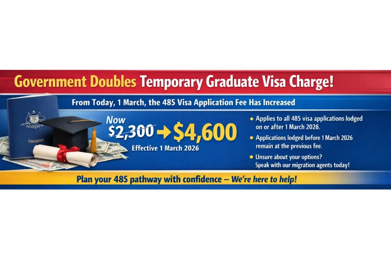 Government doubles Temporary Graduate visa charge
